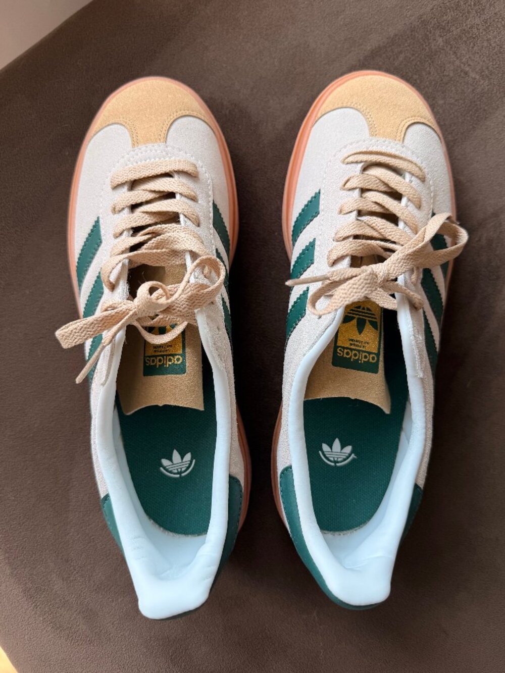 adidas Women's Sneakers Cream Green Pink